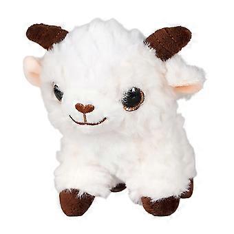 Cute Plush Sheep Keychain, Soft Stuffed Animal Bag Charm with Metal Ring