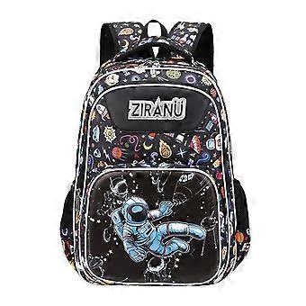 Lightweight Boys School Backpack 35L Black with Breathable Padded Straps and WaterResistant Fabric