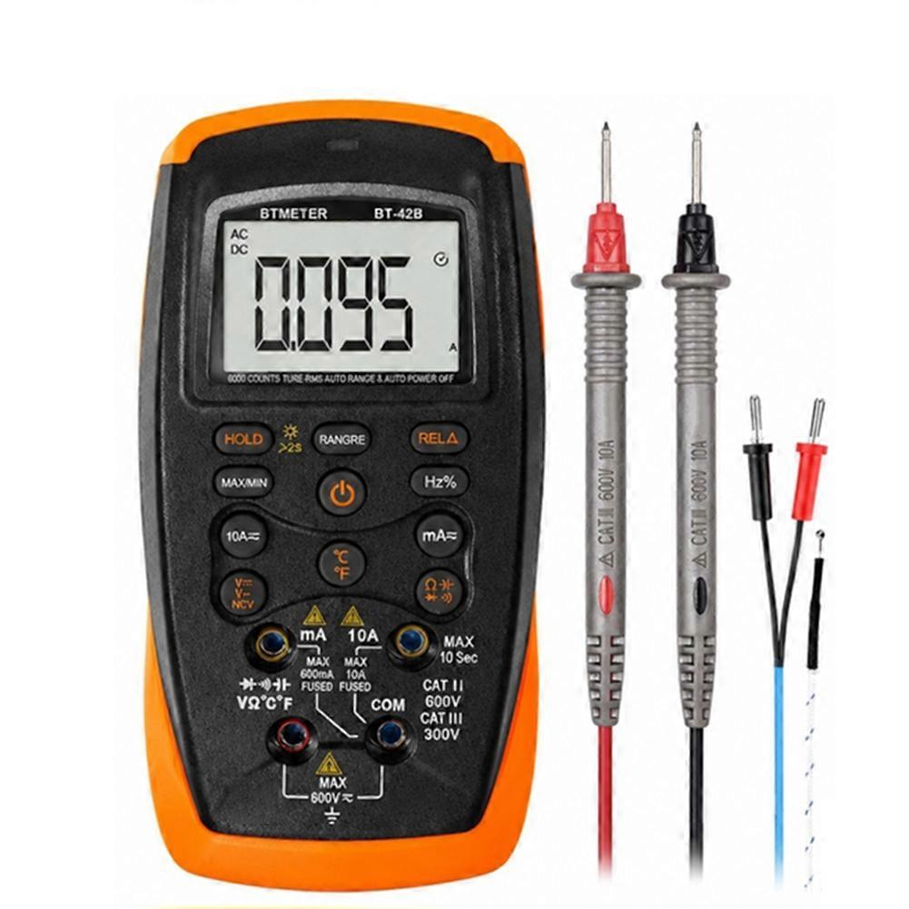 Digital Multimeter 6000 Counts True RMS Auto Range, AC/DC Voltage Current Resistance Capacitance Frequency NCV