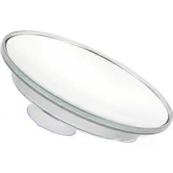 Espelho de aumento de 30x com ventosas, espelho de maquiagem de 150mm para banheiro, com sistema de fixação por ventosas resistente ao embaçamento, ideal para o chuveiro e cuidados pessoais.