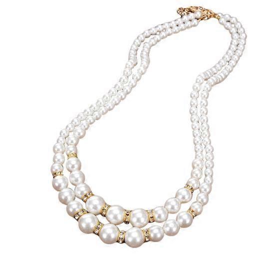 Rhinestone Double Layer Necklace