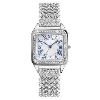 Hot Sale Fashion Roman Full Diamond Square Ladies Watch Women's Watch Quartz Watch Manufacturer