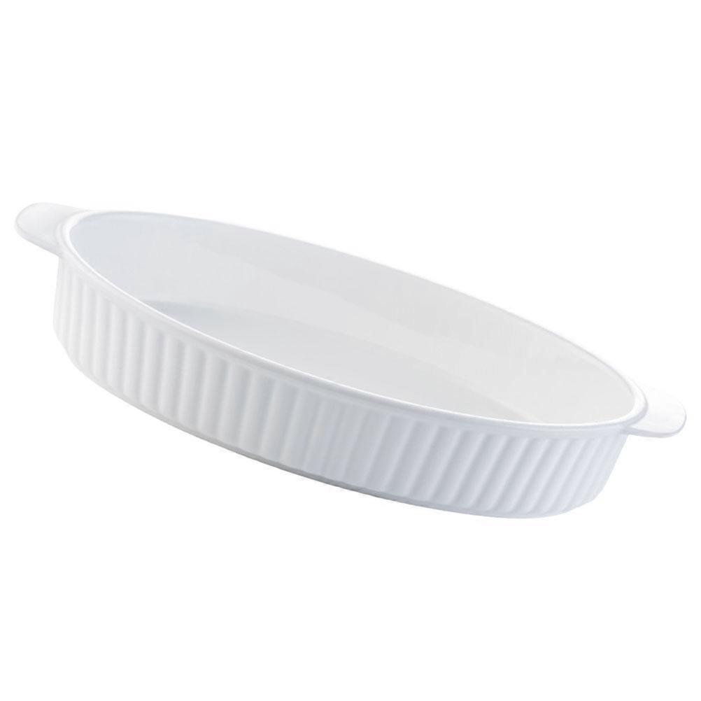 Ceramic Baking Pan Oval Baking Dish for Storage Use with Double Handles