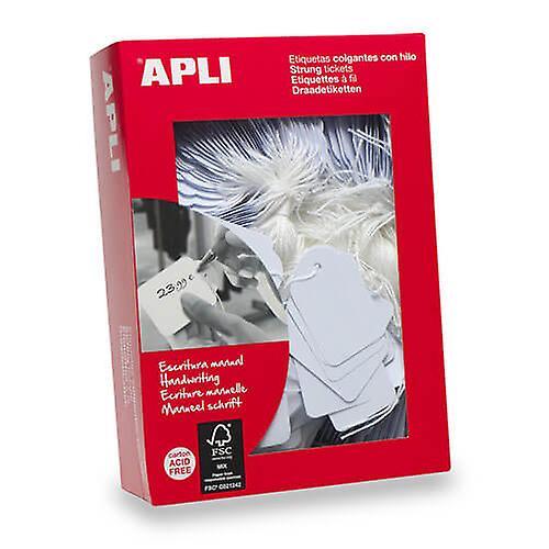 Apli Merchandising Tags White Quick Effective Label 500pk 100% Polyester String