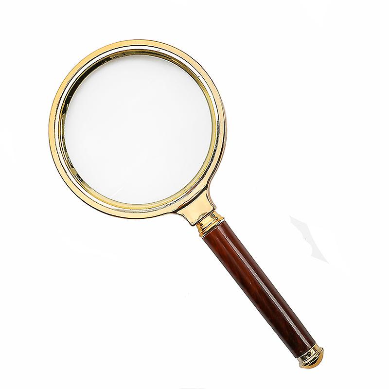 Handheld Magnifier Magnifying Glass for Home Learning Reading and Fault Finding Reading Books Inspection Shatterproof with 80mm Magnifying Lens(1pc,Go