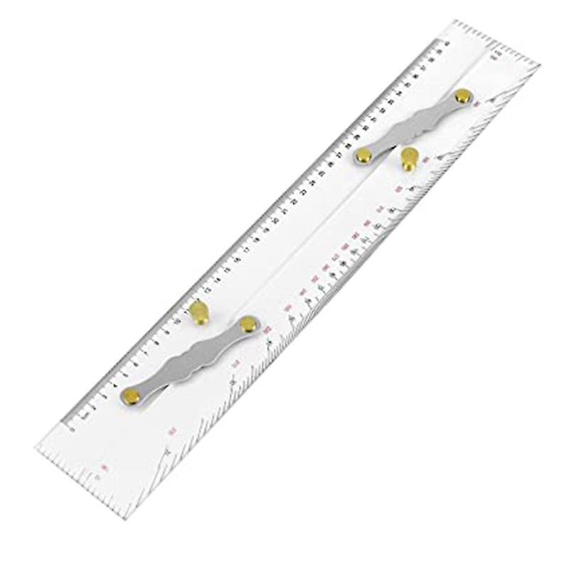 Règle Parallèle De Navigation - 45 Cm Transparente - Chaîne En Aluminium Pour Alignement Précis - Pour Cartographie Et Dessin Technique - 4