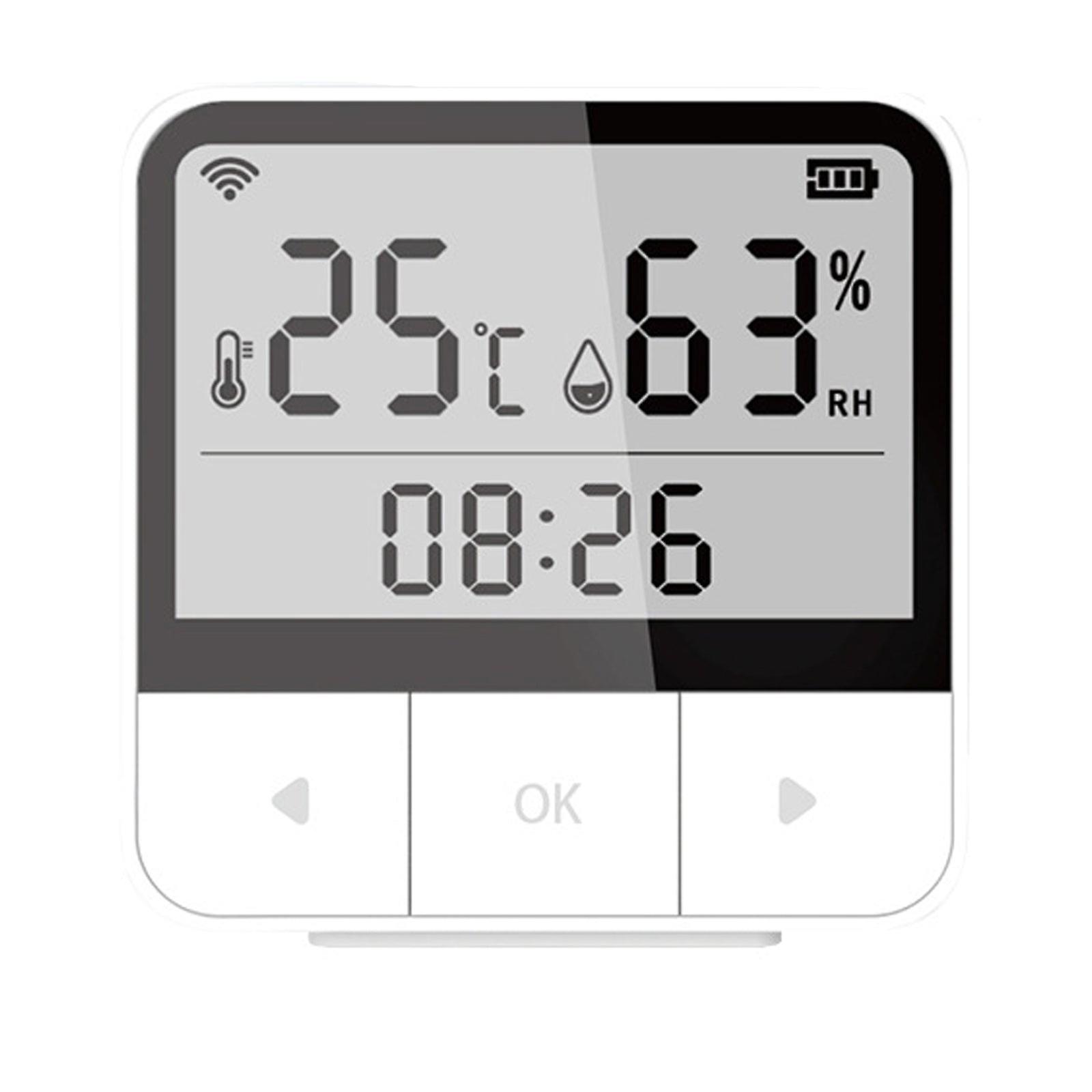 Mini Portable Wifi Smart Temperature Humidity Sensor Meter Hygrometer Thermometer Monitor White Motion Detectors 13*8.5*2cm