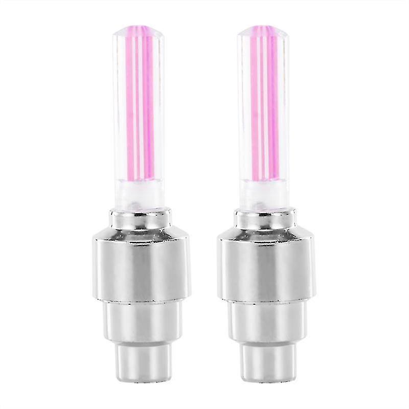 Red Tyre Valve Cap Highlight Stick Type Wheels Core Nozzle Lamp