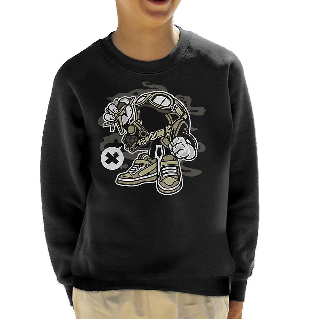 Sweatshirt de chasseur à réaction de l’enfant