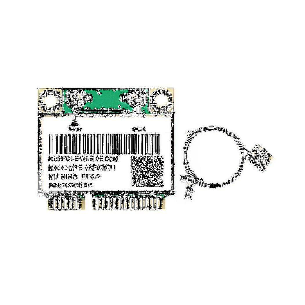 -axe3000h Wifi Card+antenna Wifi 6e 2400mbps Mini Pci-e For Bt 5.2 802.11ax 2.4g/5g/6ghz Wlan Netwo
