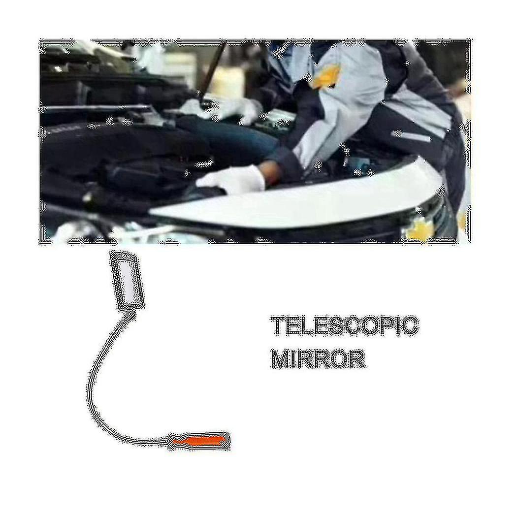 مرآة فحص خرطوم مع أضواء مزدوجة قابلة للتخصيص LED مرآة فحص الضوء المزدوج