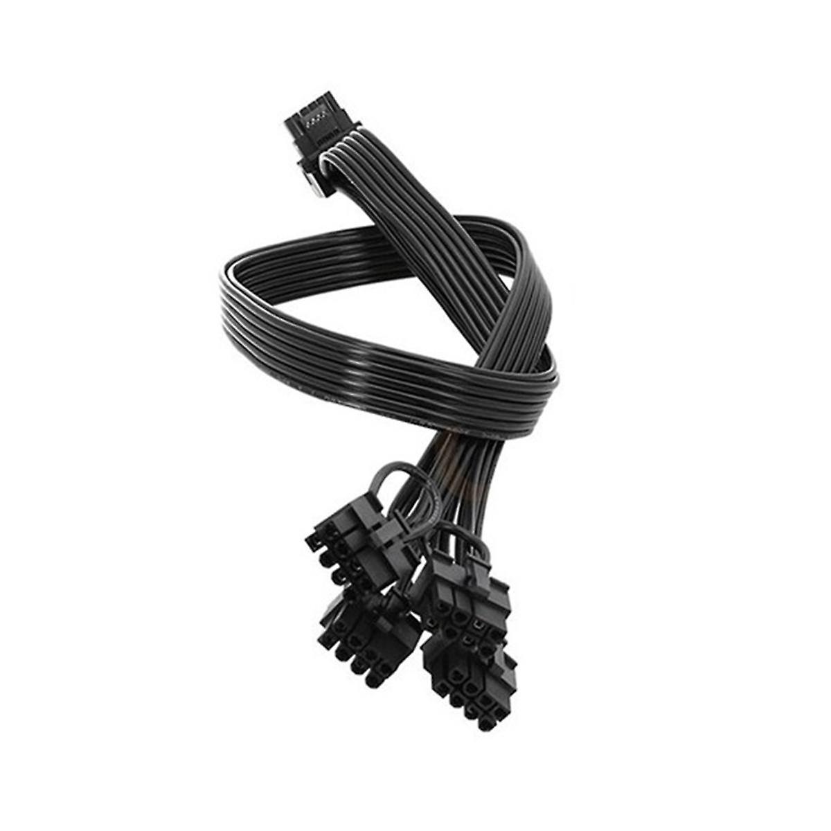 4XCPU 8Pin To 16Pin Male Video Card Extension Cable PCI-E 5.0 12VHPWR RTX4080 RTX4090 Graphics Card
