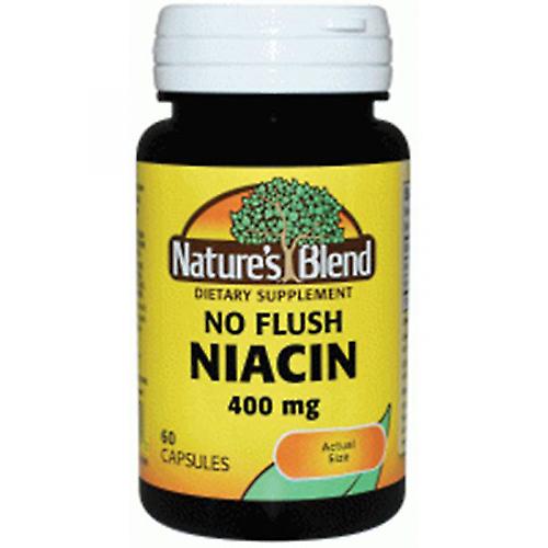 Nature's Blend Niacin No Flush,400 mg ,60 Caps (Pack of 1)