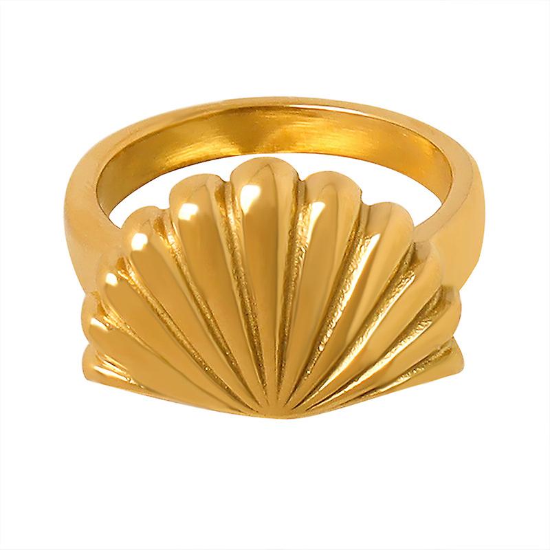 Metal Exaggerated Shell Personalized Ring Women's Fashion Tail Ring