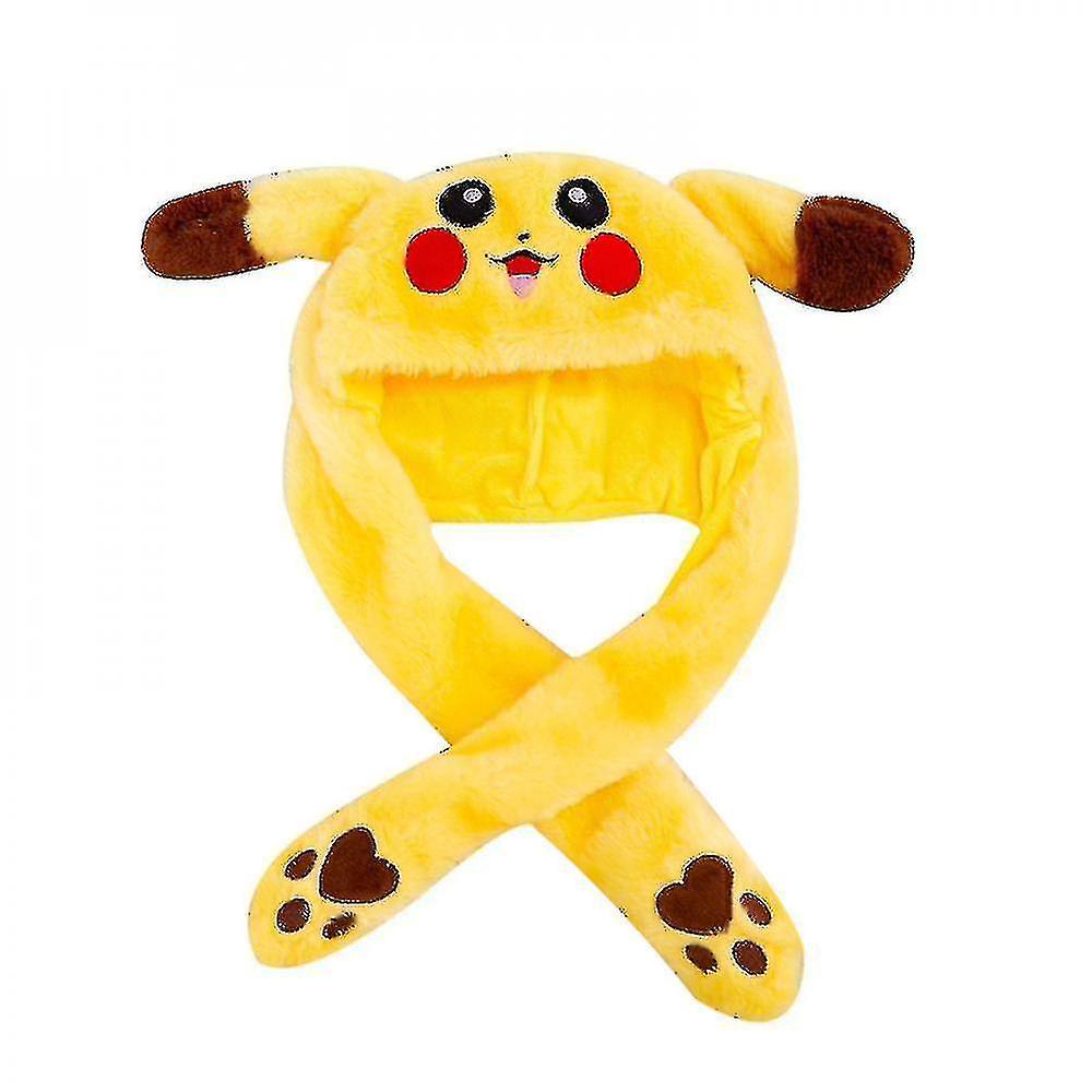 Led Glowing Plush Bunny Funny Hat With Moving Jumping Ears