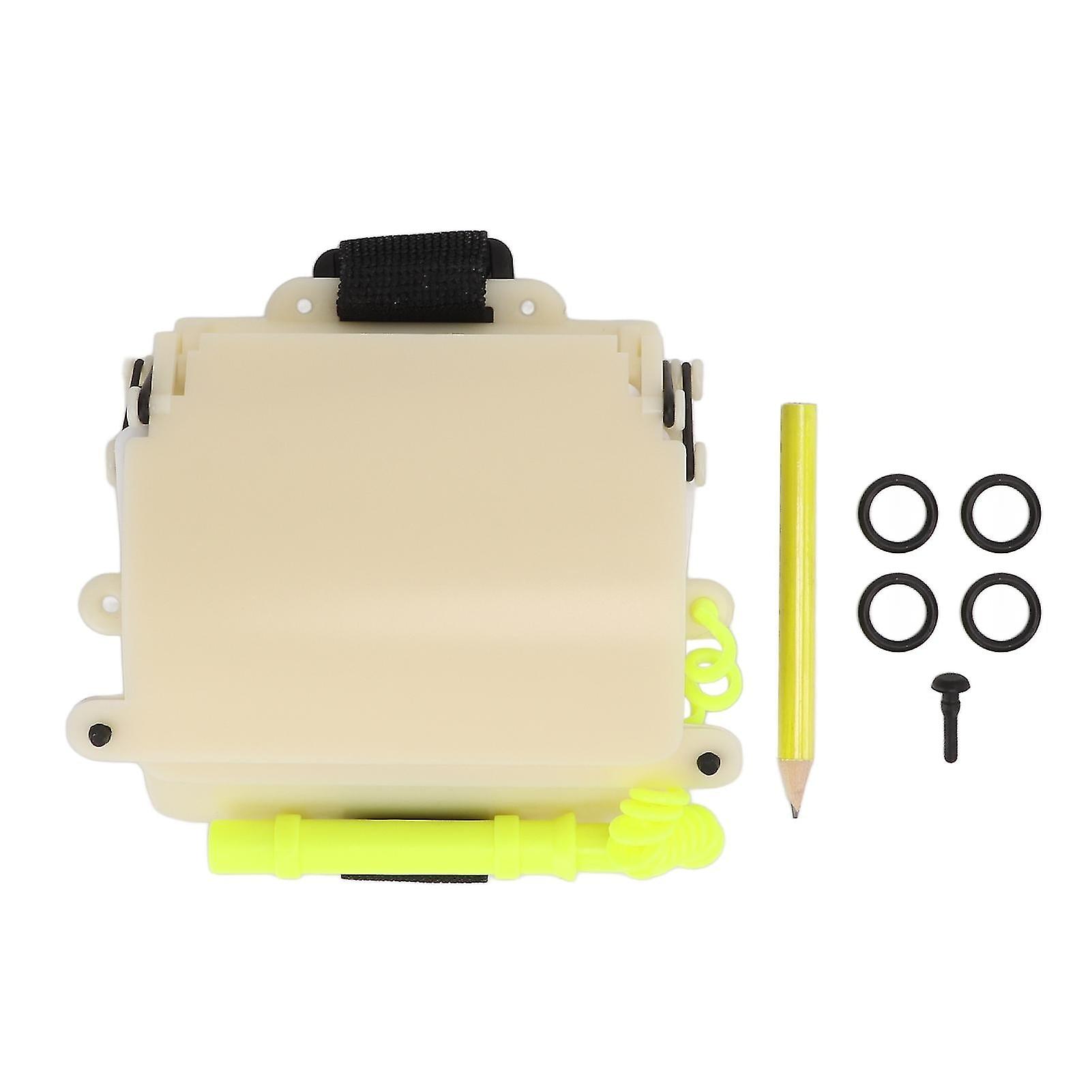 Wrist Writing Dive Slate With Pencil Scuba Diving Strap Wrist Writing Board Underwater Communication Tools Uw193td Luminous