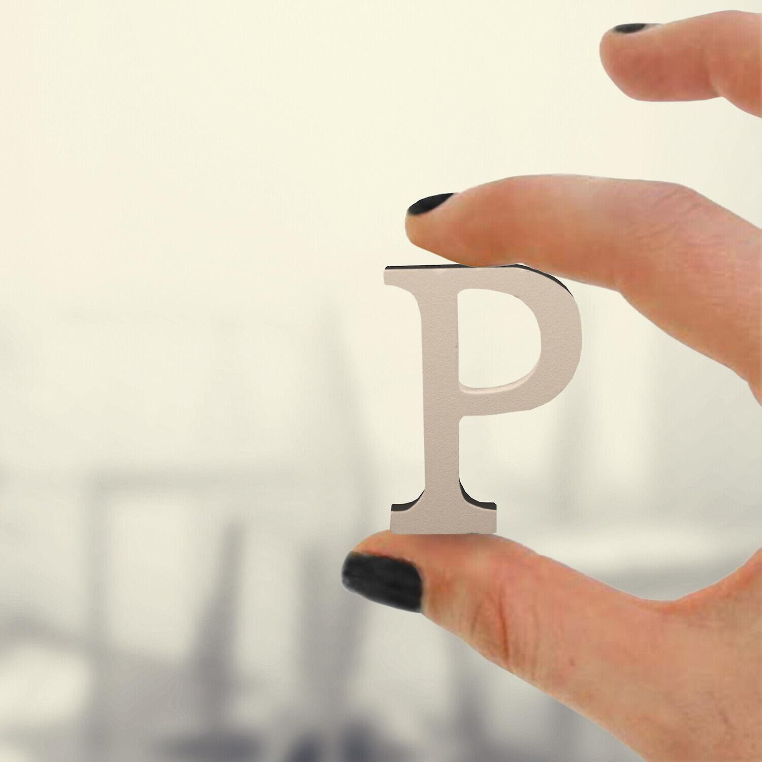 Standing Wooden P Letters Alphabets