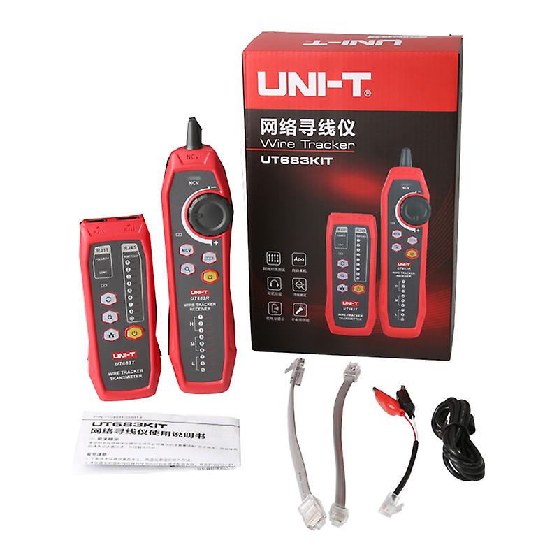 Uni-t Ut683kit Wire Tracker Intelligent Network Telephone Line Finder Rj45 Rj11 Interface Electrical Repair Networking Tool