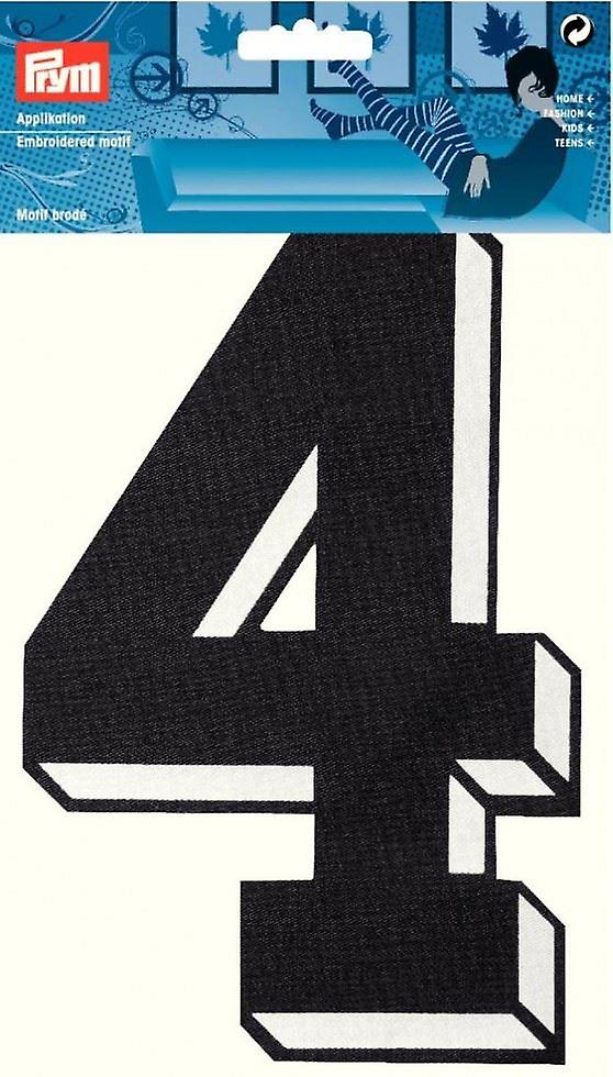 Prym Number Patch Motif 大号 4 - 黑色 - 每个