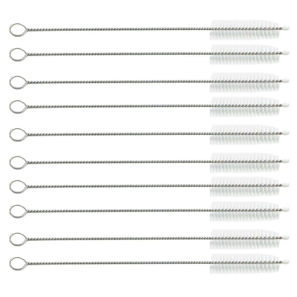 10Pcs Stainless Steel Cleaning Drinking Pipe Brush Straw Cleaner Kitchen Tool