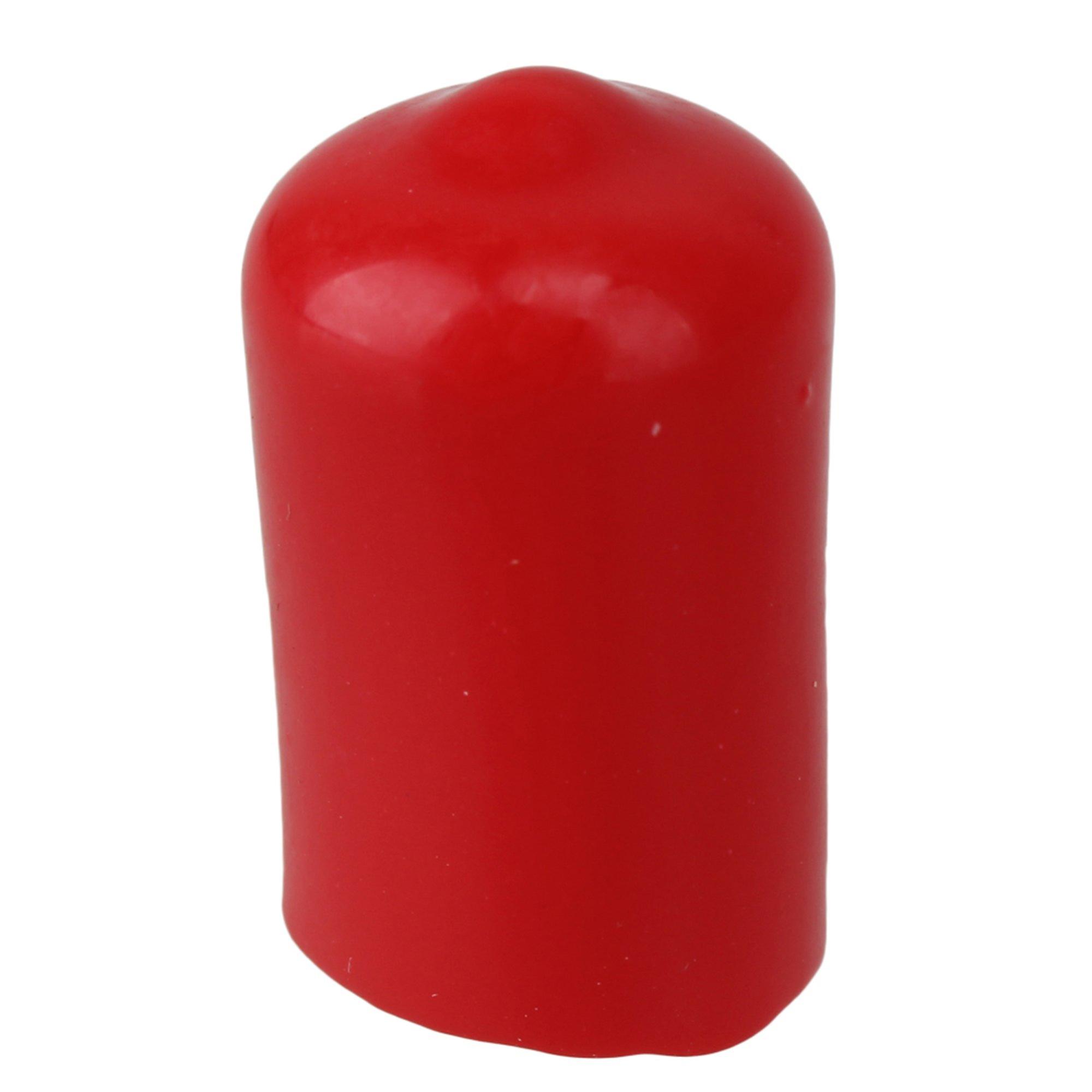 50 x Red 14mm Soft Rubber Round Hose Finisher Screw Thread Protector Cover