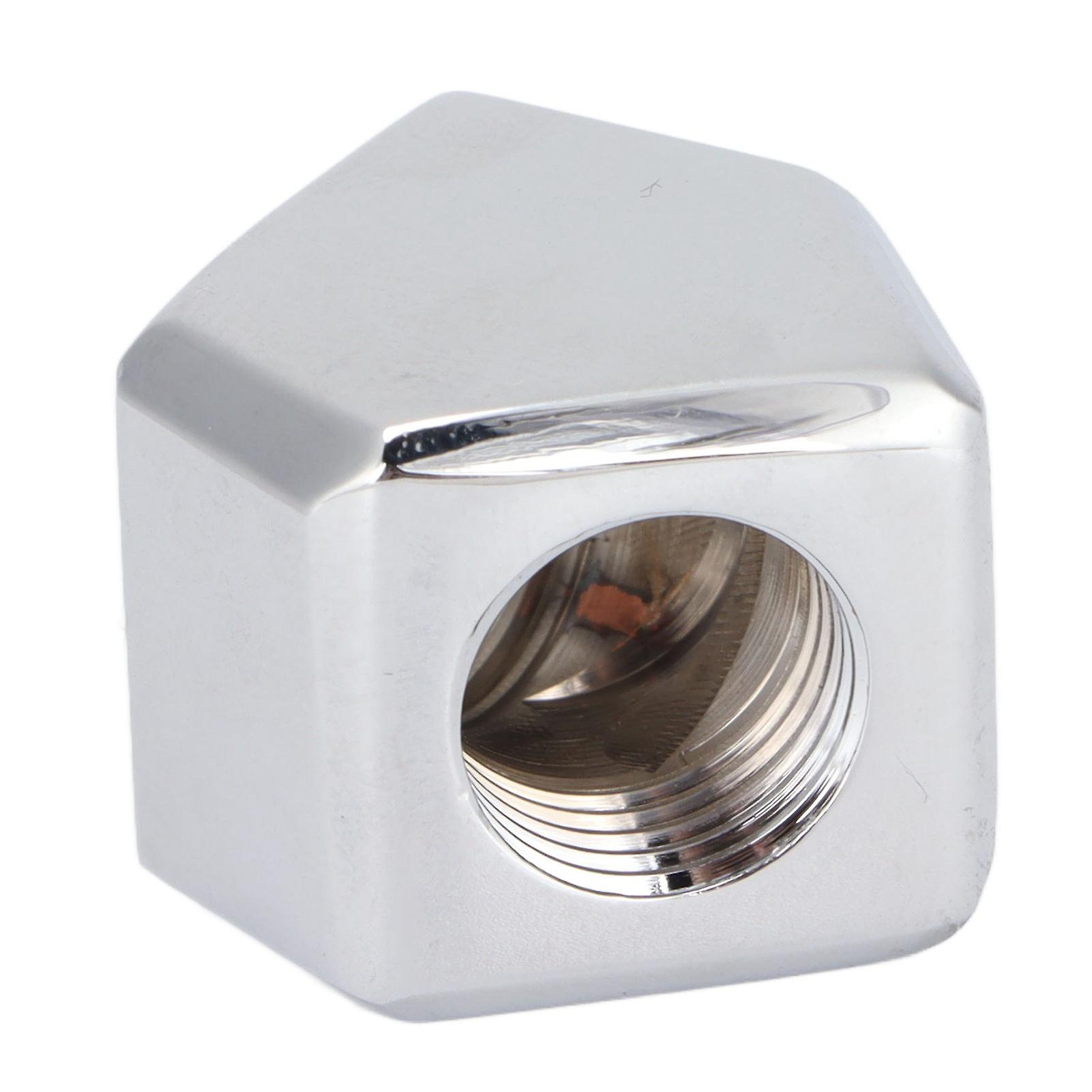 45 Degree Angled Brass Extender Fitting for PC Water Cooling G1/4 Thread Adapter