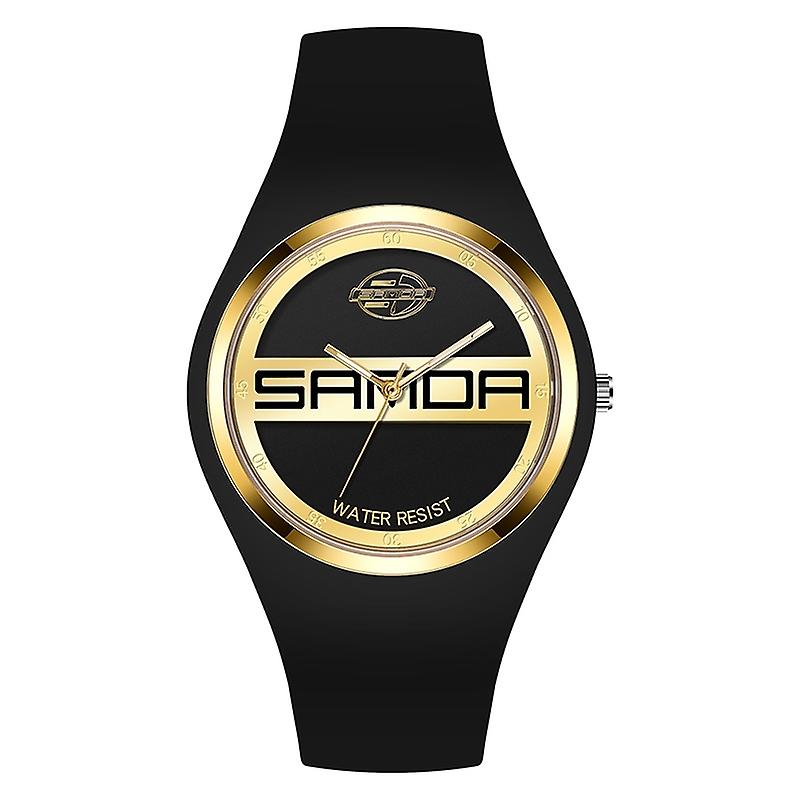 SANDA 6077 Ladies Silicone Strap Quartz Watch