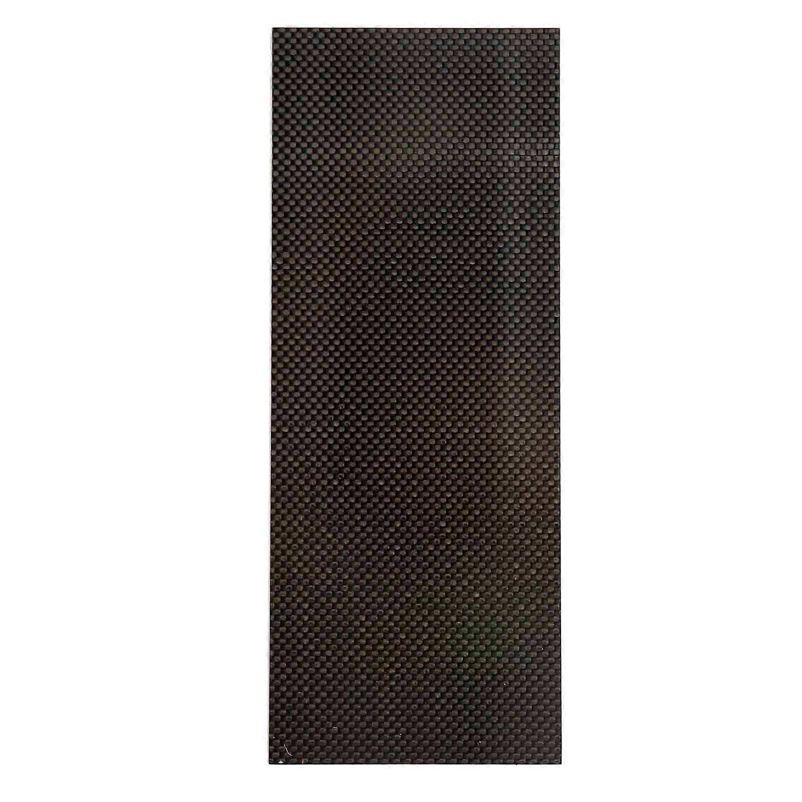 Glossy Twill Weave Carbon Fiber Sheet for DIY Projects, 100x250x1.5mm