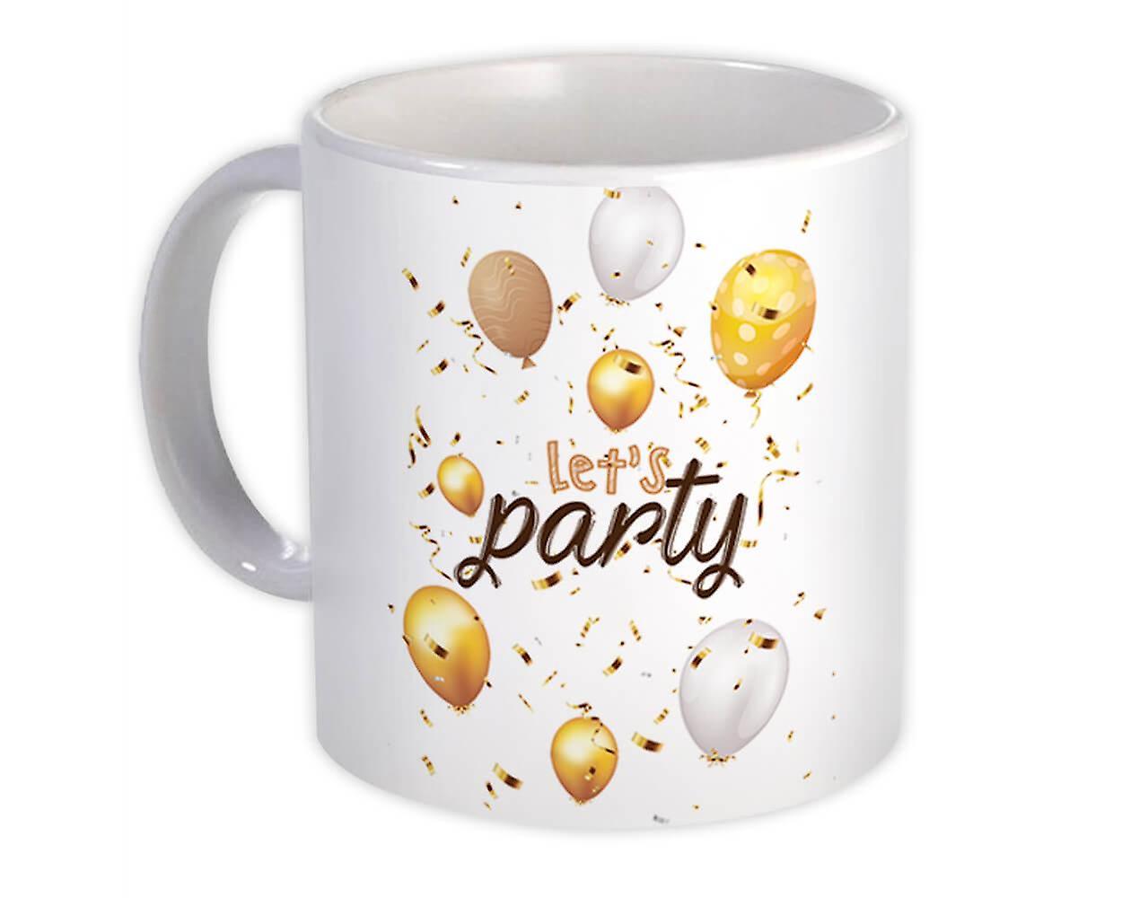 Gift Mug: Balloons Lets Party Birthday