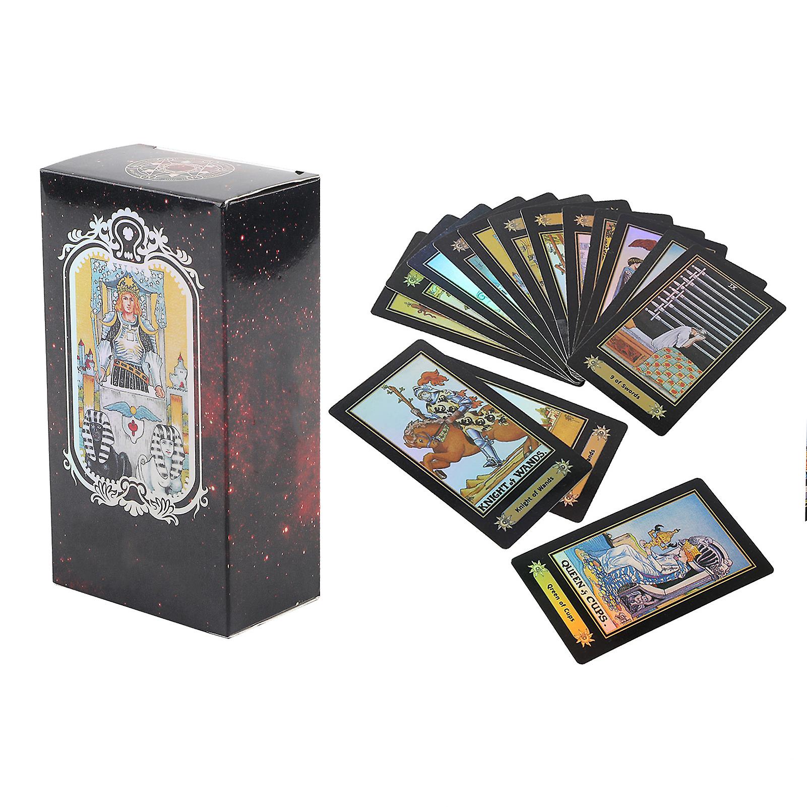 Waite Tarot Cards Deck English Edition 1 Set Future Fate Indicator Forecasting Game for Divination and Fortune Telling