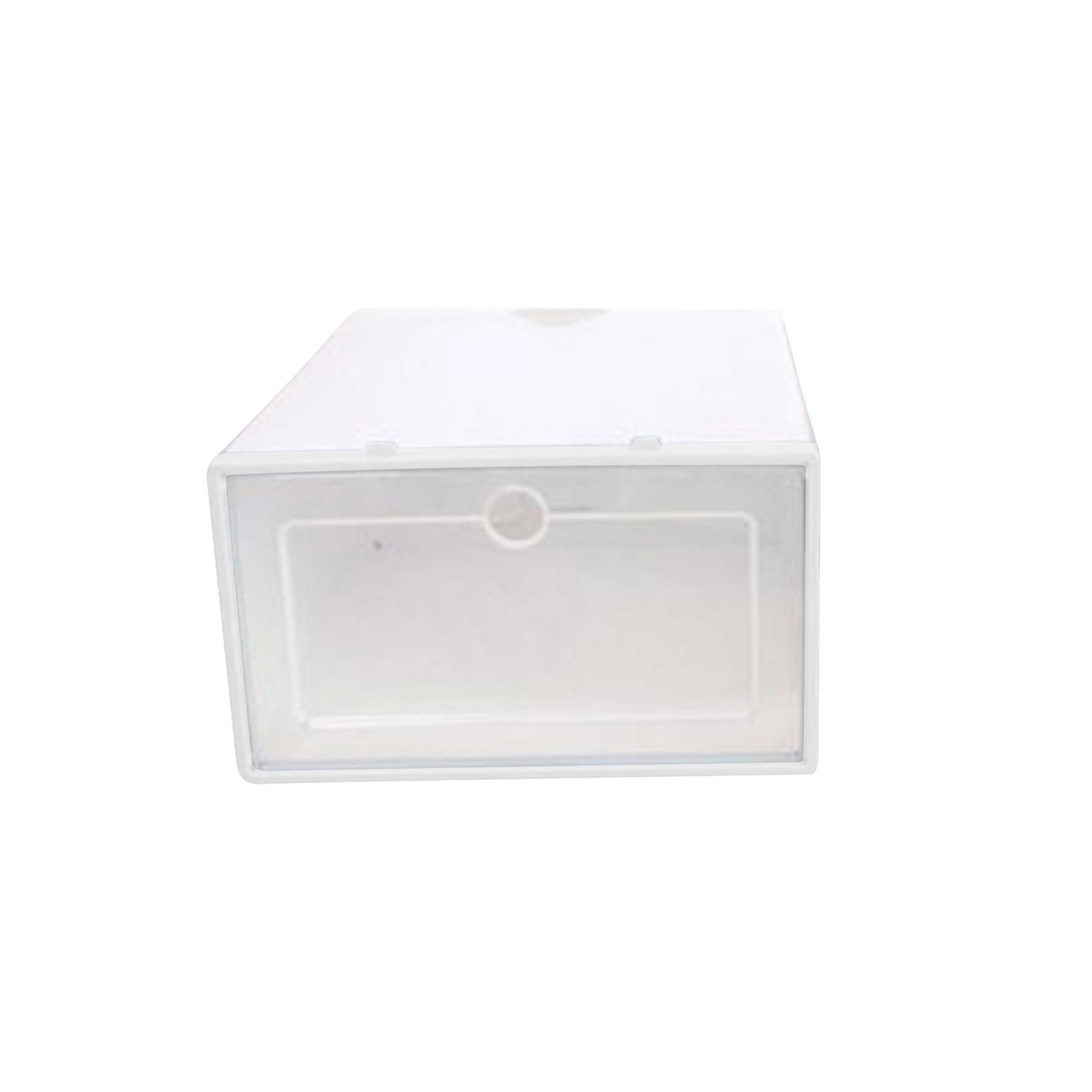 Shoe Holder Transparent PP Clear Plastic Stackable Shoe Organizer for Home