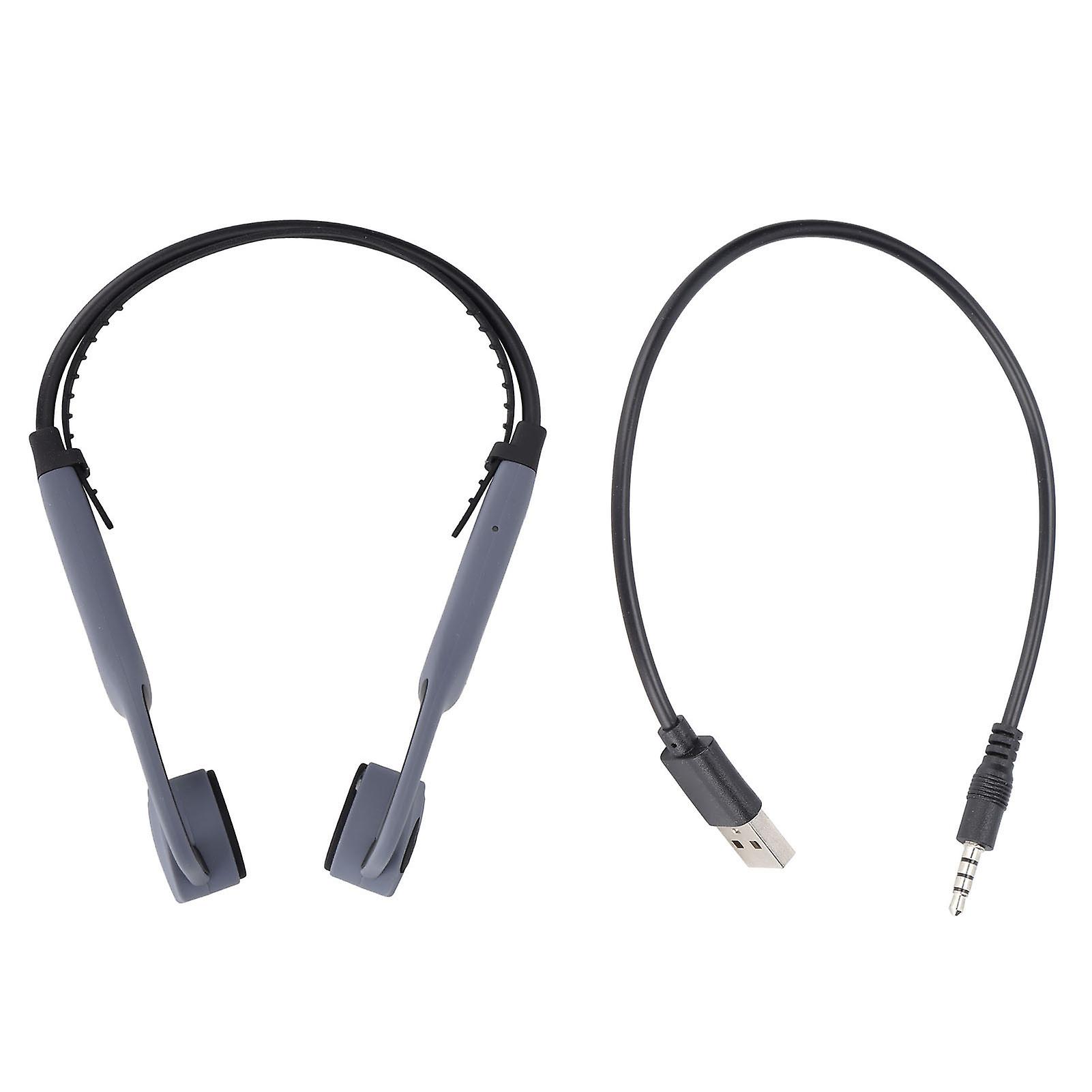 K7 Bone Conduction Headphones Waterproof Open Ear Headphones for Running/Diving Water/GymGray