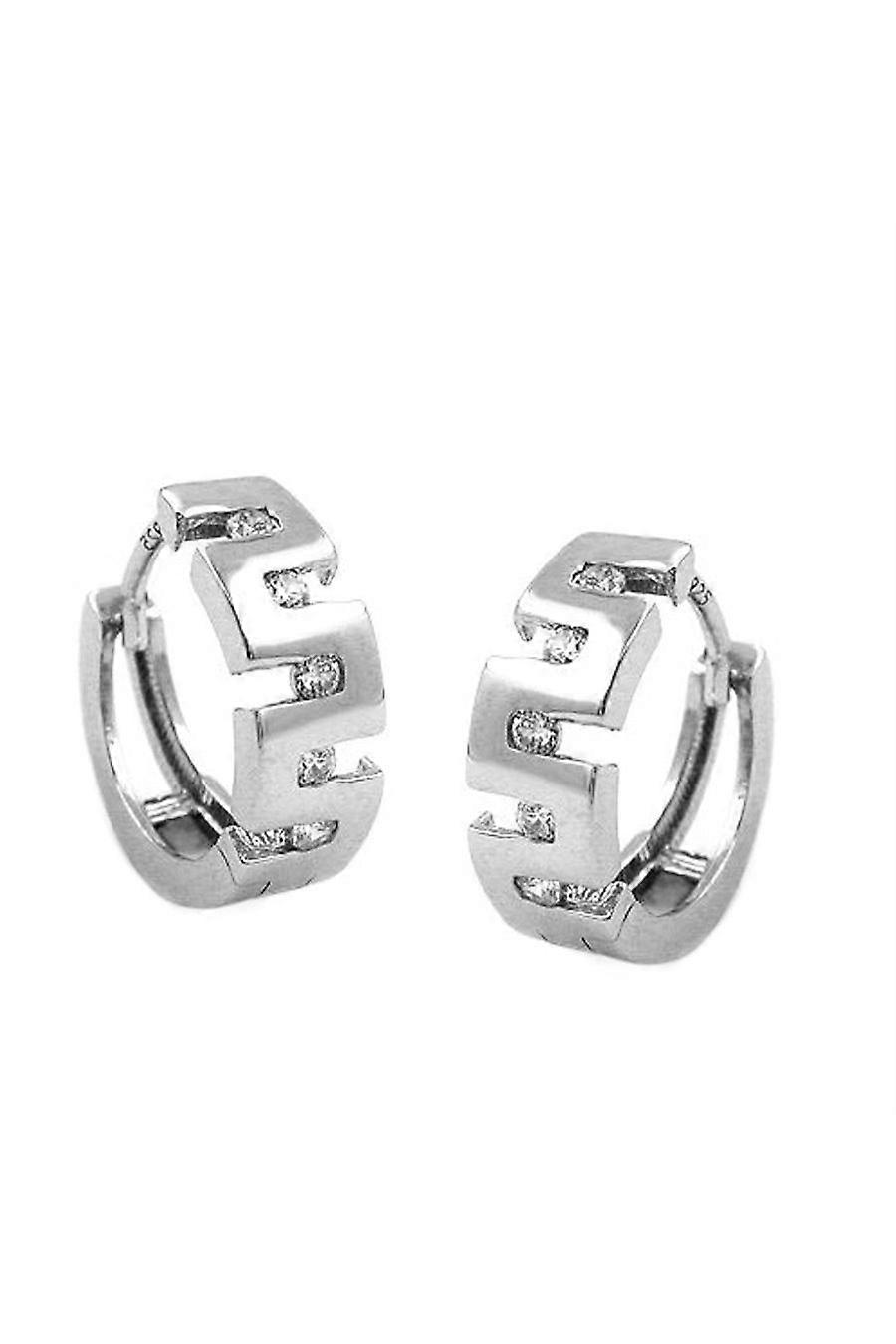 Earring Hoop Zirconia Silver 925 - Gl91582