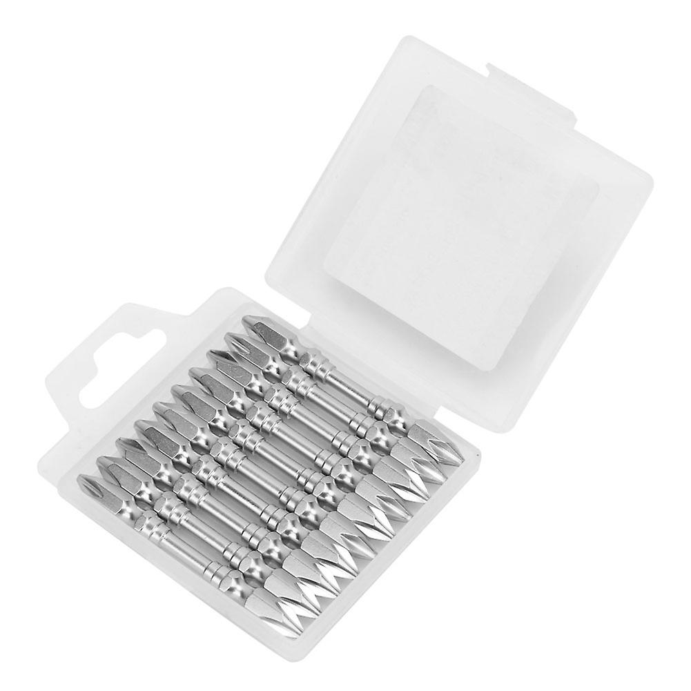 10pcs Professional Double Head Screwdriver Batch with Magnetic Ring Cross