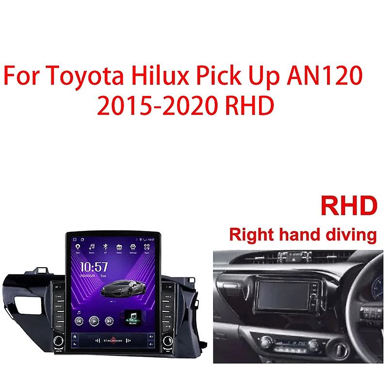 For Toyota Hilux Pick Up AN120 2015-2020 RHD Tesla Type Android Car Radio Multimedia Video Player