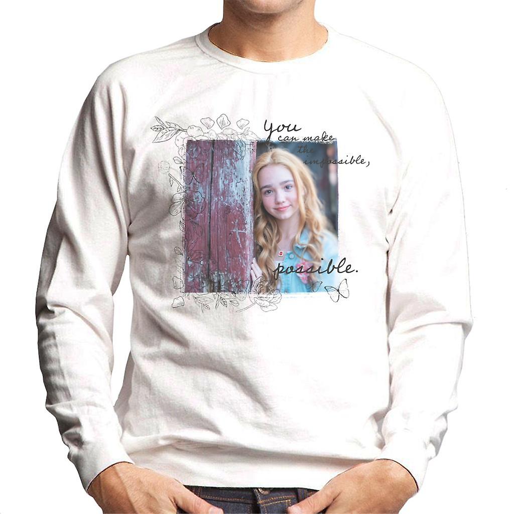 Holly Hobbie You Can Make The Impossible Possible Dark Text Men's Sweatshirt