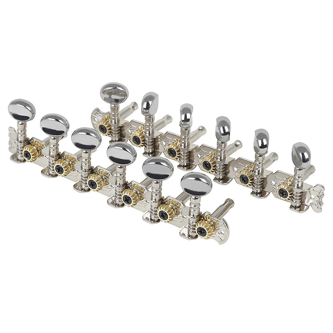 6-Joint 12-string Folk Guitar Tuning Key Bolt Round Head Steel Column Tuning Peg String Button Guitar Accessories
