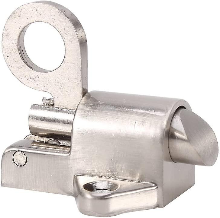 Zinc Alloy Automatic Latch Lock Pull Ring Spring Bounce Door Bolt for Home Window Gate Security