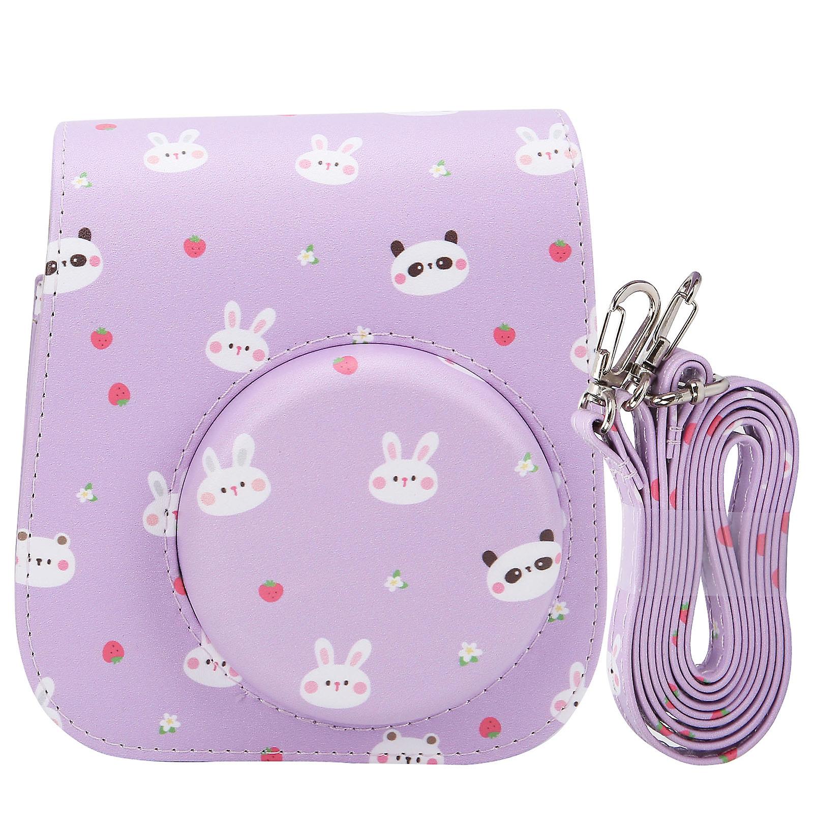 Retro PU Camera Shoulder Bag - Stylish Protection for Mini11/8/9 with Adjustable Strap