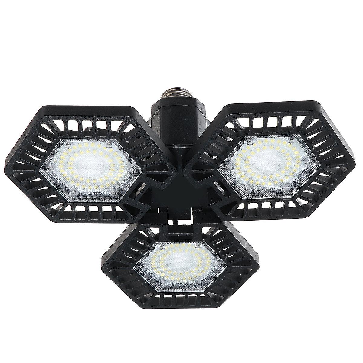200W E27 Fan Blades Led Foldable Garage Light Mining Workshop Gym Ceiling Light