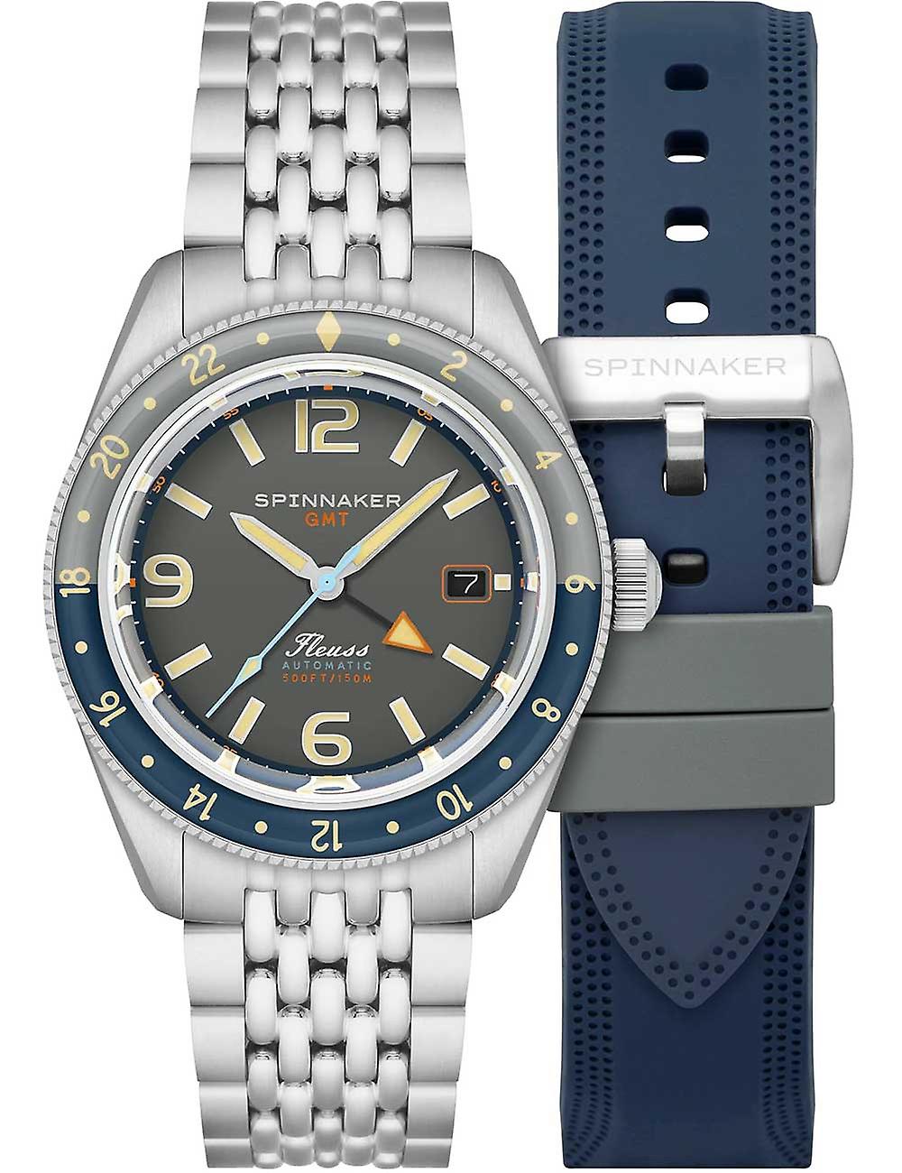 Spinnaker SP-5120-11 Men's Watch Fleuss GMT Automatic Set 43mm 15ATM