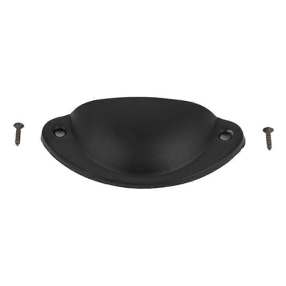 Metall skuffeskap Møbelknotten Antikk Shell Pull Håndtak Handware Fitting (svart)