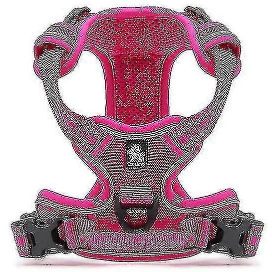Pet Collars & Harnesses Reflective Adjustable Dog Harness Easy Control Handle and 2 Snap Buckles No 