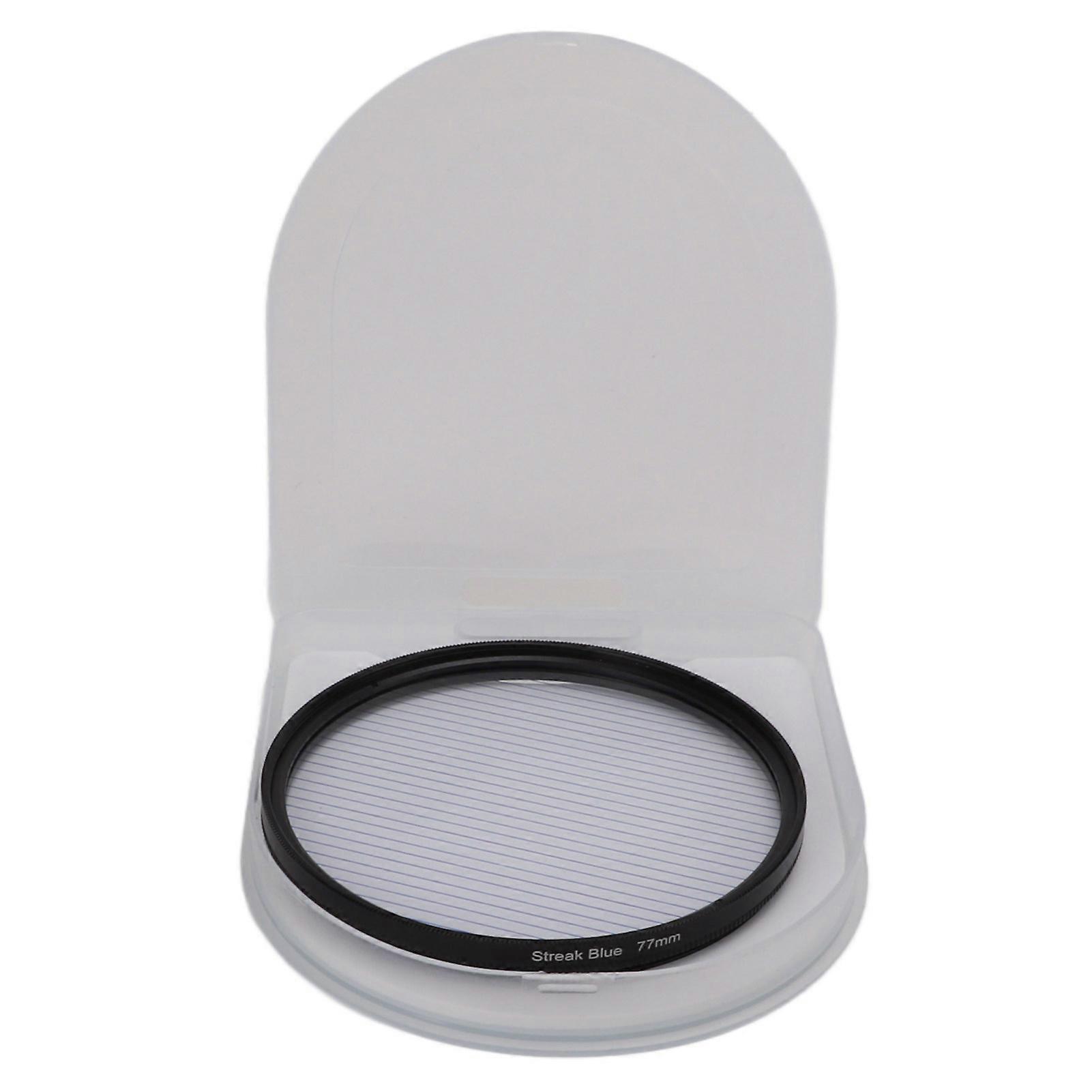 Junestar Blue Streak Special Effects Filter with Aluminum Alloy Frame Camera Accessories 77mm NO.2363