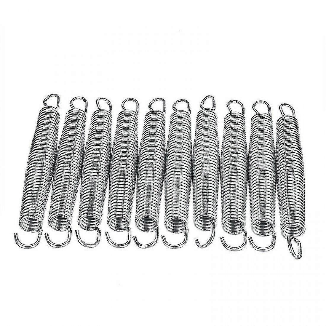 10pcs Replacement Trampoline Steel Springs Rust Resistant
