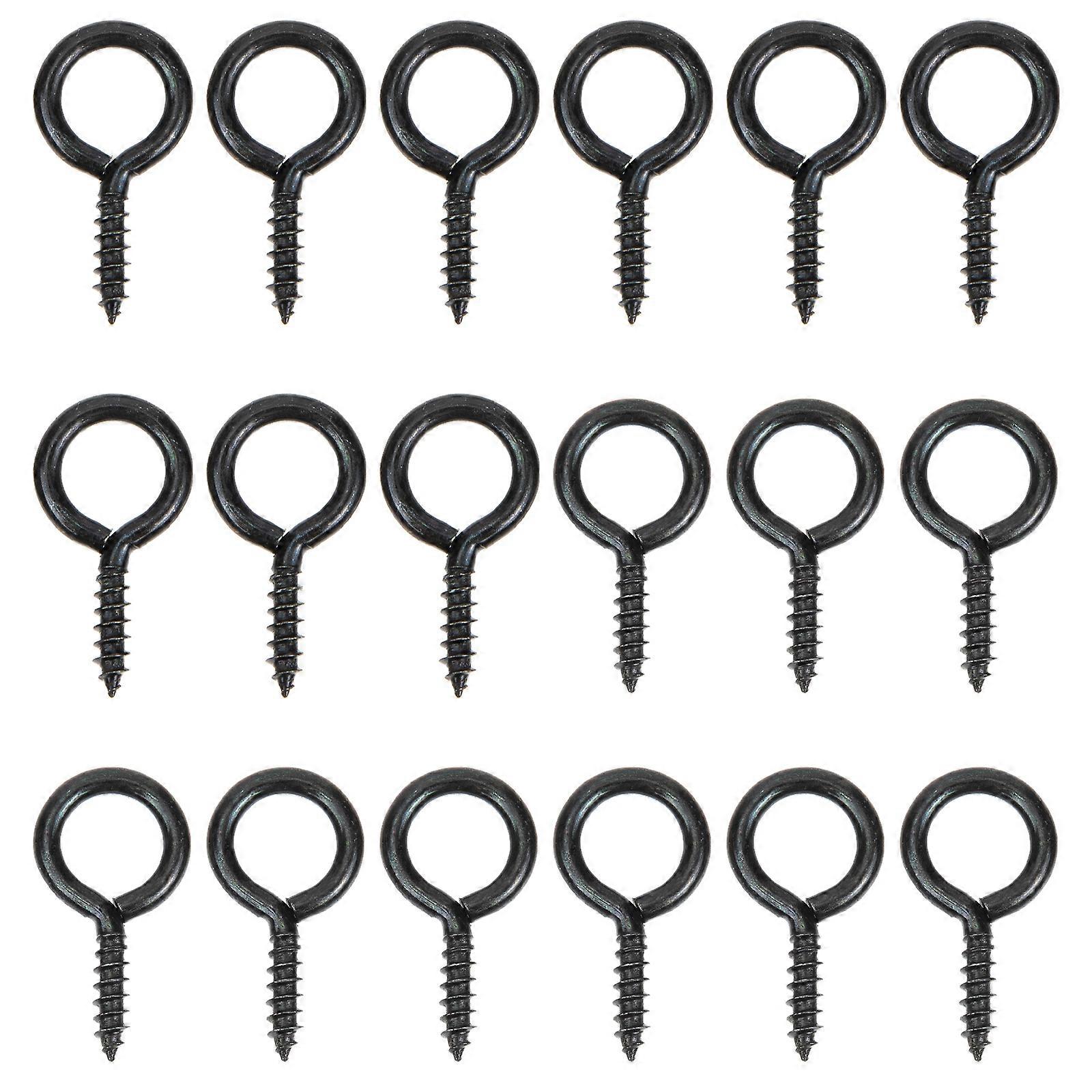 30pcs Heavy Duty Eye Hooks Screw Self Tapping Screw in Eye Hooks for Outdoor