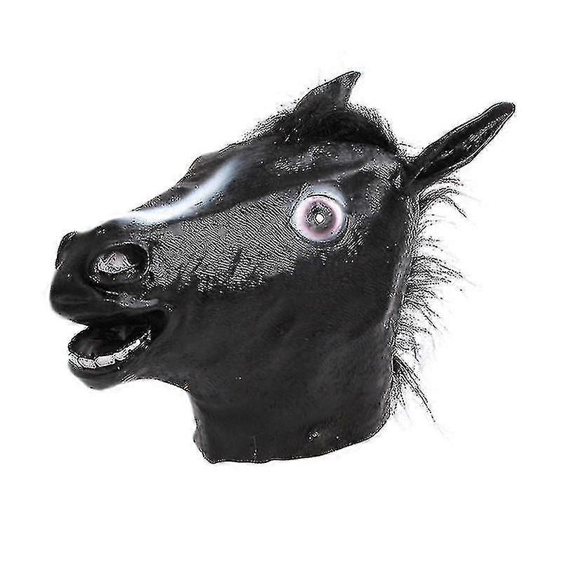 ハロウィーン馬マスクコスプレマスカレード面白いハロウィーン馬ヘッドマスクヘッドギア