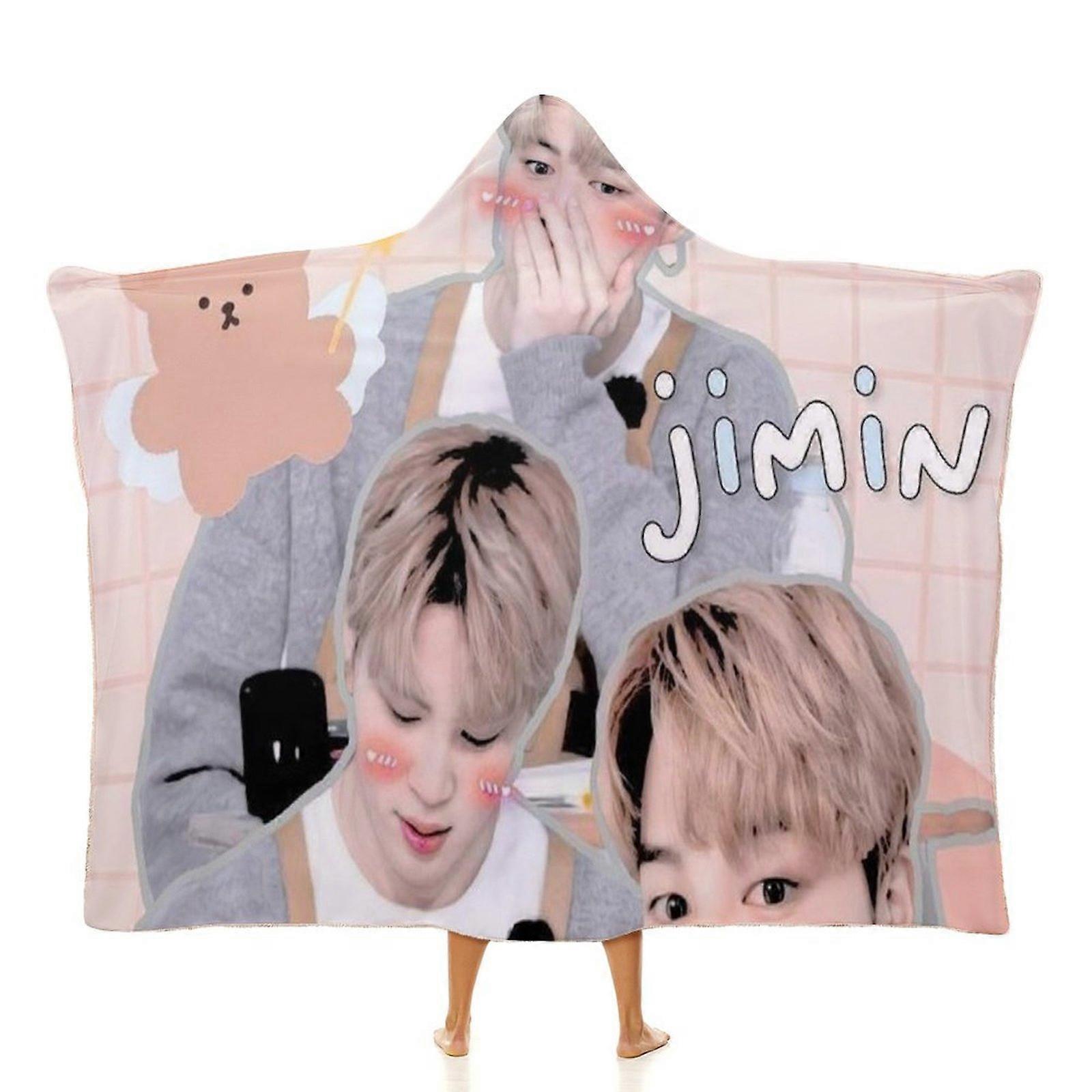 BTS Jimin (149) Blanket Wearable Cartoon Cosplay Hoodie Throw