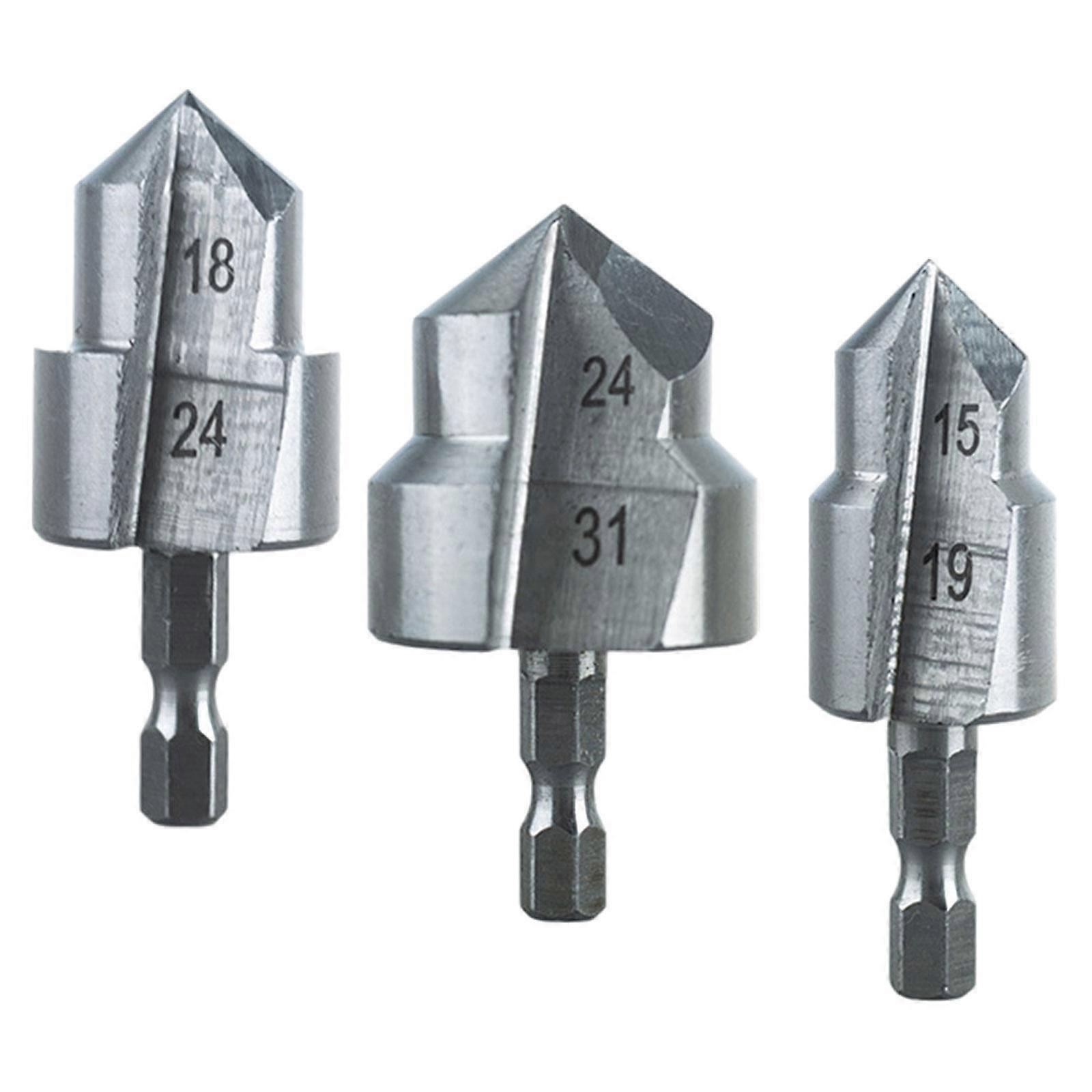 3 Pieces Ppr Lifting Stepped Drill for Electric Drill Replacement 20/25/32mm