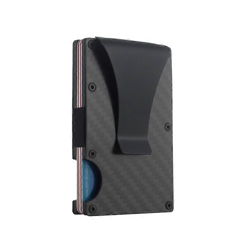 Minimalist RFID Blocking Men Wallet - Men Carbon Fiber Credit Card Holder with Money Clip - Wallet Mens Slim - Wallets Mens Easily Removable Money & C